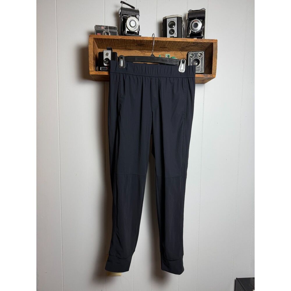 Elliott Lauren Black Pull On Ankle Pants Size 8 Travel Career Jogger - Picture 4 of 6